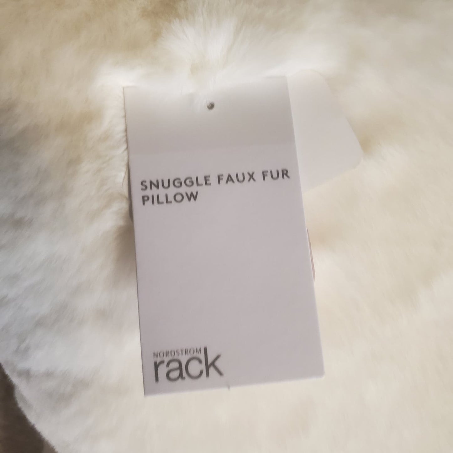 Nordstrom Rack Snuggle Faux Fur Pillow Ivory