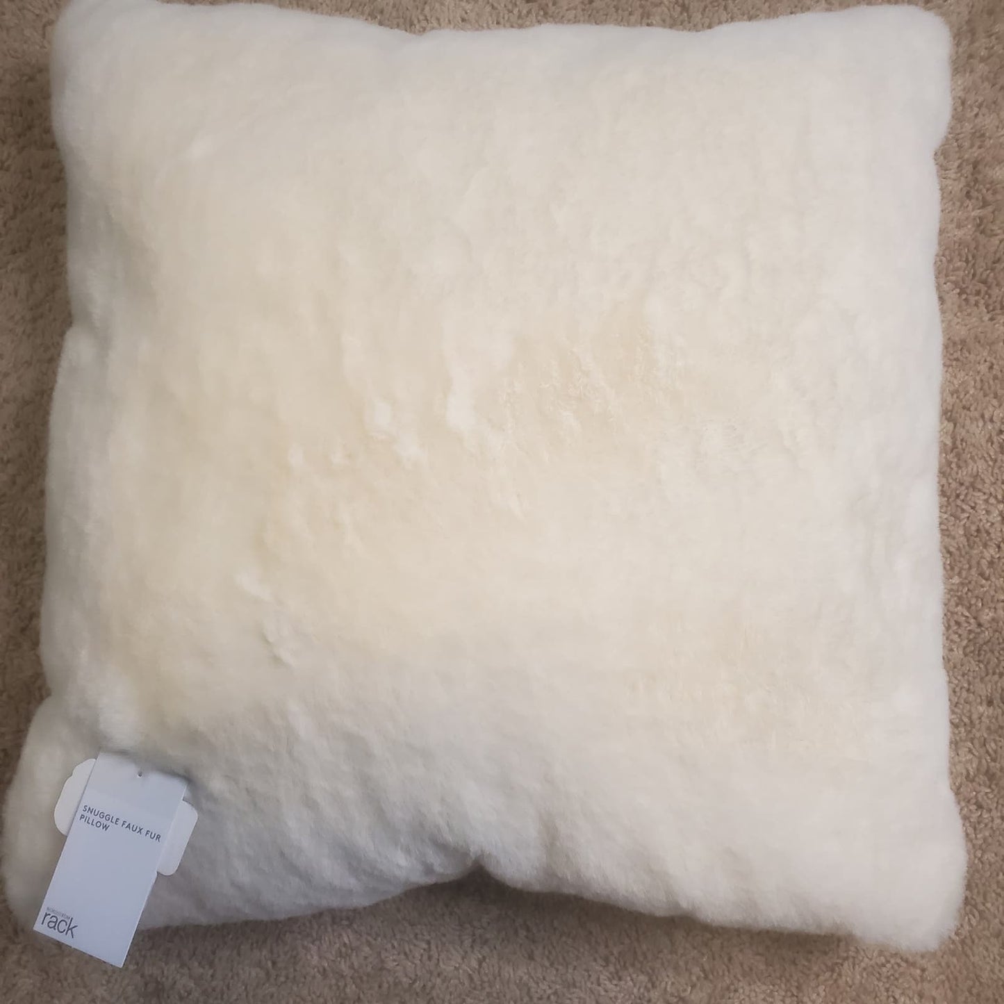 Nordstrom Rack Snuggle Faux Fur Pillow Ivory