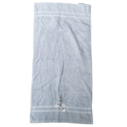 Linum Home Textiles Spring Time Embellished Towel Set - Light Gray