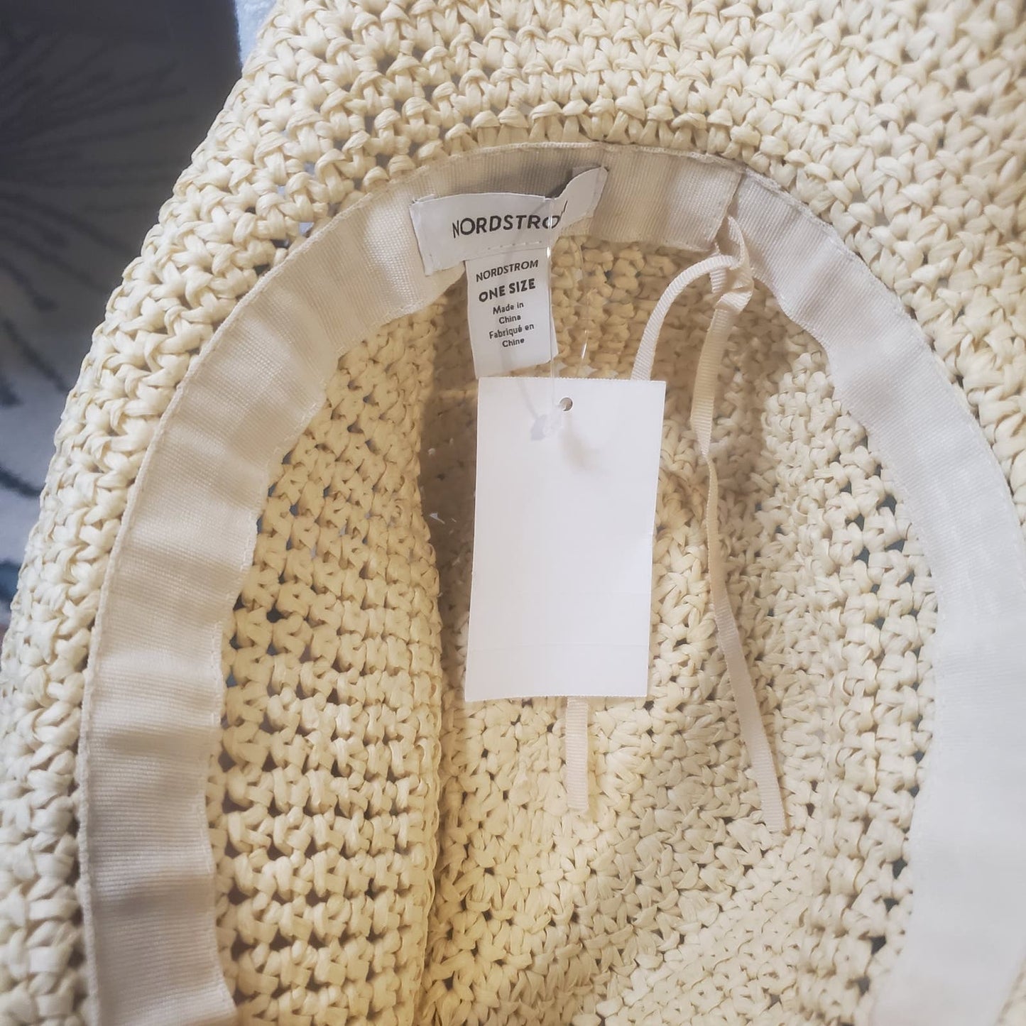 Nordstrom Woven Paper Straw Hat - Beige Light Combo