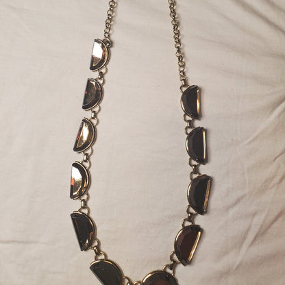 Coldwater Creek Crescent Gem Long Necklace