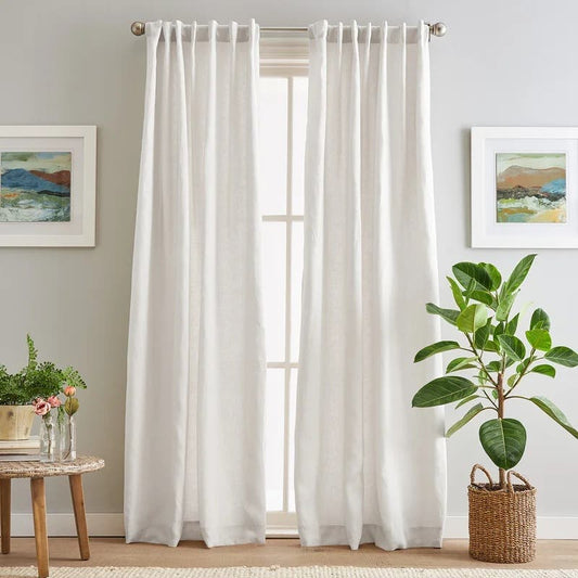 Peri Home Linen Semi-Sheer Curtains (Set of 2)